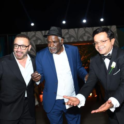 محمد هنيدي يحتفل بحفل زفاف ابنته