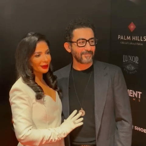 أحمد حلمي ومنى زكي بالعرض الخاص لفيلم الست