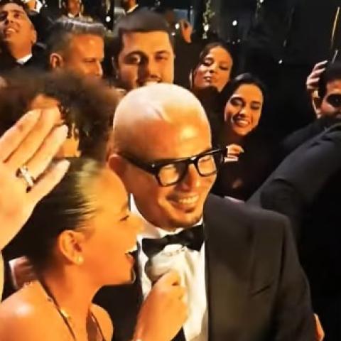 عمرو دياب وابنته جنا