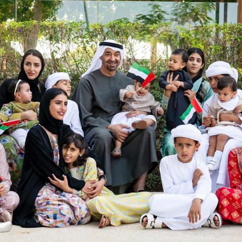 الشيخ محمد بن زايد في عيد الاتحاد الرابع والخمسين