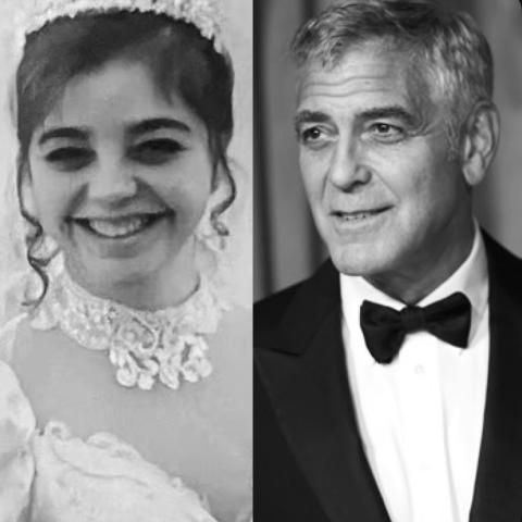 جورج كلوني وشقيقته أديليا “آدا” زايدلر - إكس