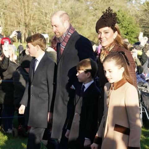 كيت ميدلتون مع عائلتها