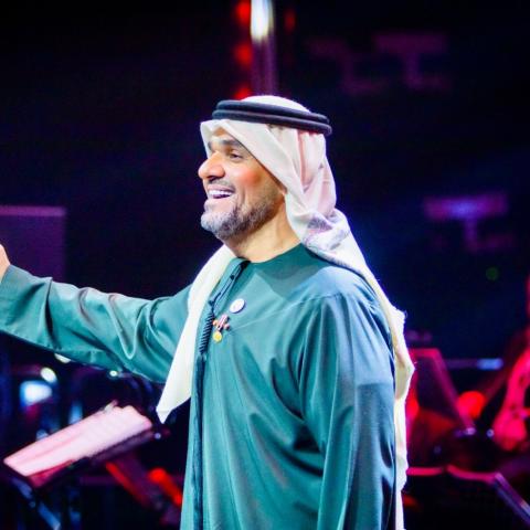 حسين الجسمي في أبوظبي