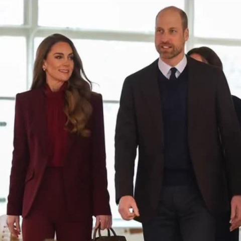 أول إطلالة لكيت ميدلتون في 2026 : بدلة من رولان موريه وأقراط كارتييه