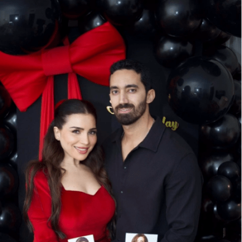 مي عز الدين وزوجها