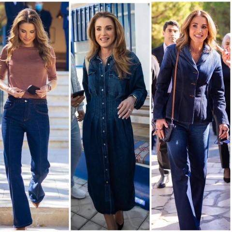 الملكة رانيا والدنيم… أناقة ملكية بروح عصرية - الصور من انستغرام الملكة رانيا