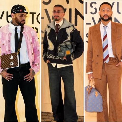 إطلالات النجوم في عرض لويس فويتون في أسبوع الموضة الرجالية