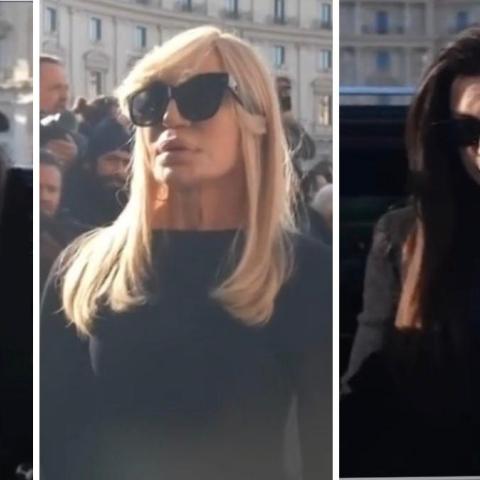 نجوم الموضة يتقدمهم آن هاثاواي وآنا وينتور في جنازة فالنتينو