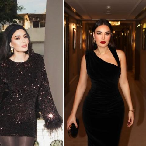 الأسود يسيطر على لوكات سيرين عبد النور في أحدث إطلالاتها - الصور من انستغرام سيرين عبد النور