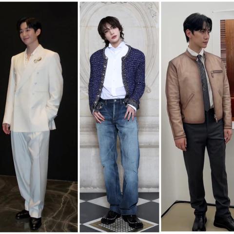 إطلالات نجوم الكيبوب في أسبوع الموضة الرجالية في باريس