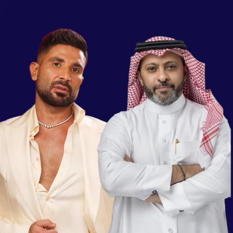 المتحدث باسم مجموعة MBC بسام البريكان و أحمد سعد - صورة معدلة