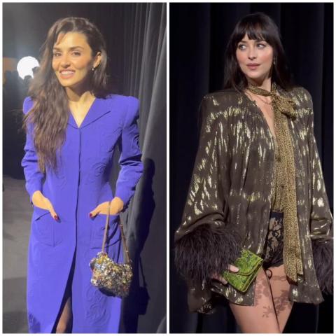 المشاهير باطلالات لافتة في عرض فالنتينو للأزياء الراقية