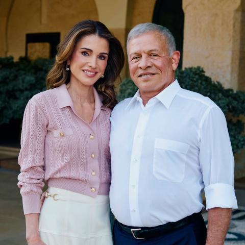 الملك عبدالله والملكة رانيا