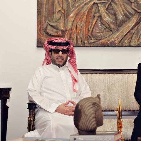 معالي المستشار تركي آل الشيخ ووزيرة الثقافة المصرية