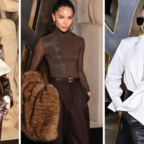 لوكات ملفتة للنجمات في عرض سان لوران خريف 2026