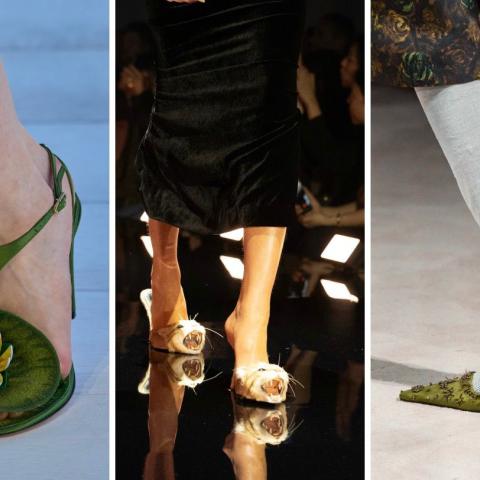 أحذية سرقت الأضواء على منصات ميلانو وباريس