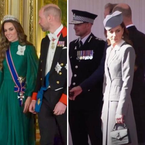 من المعطف الرمادي إلى التيارا: إطلالات كيت ميدلتون الرمزية