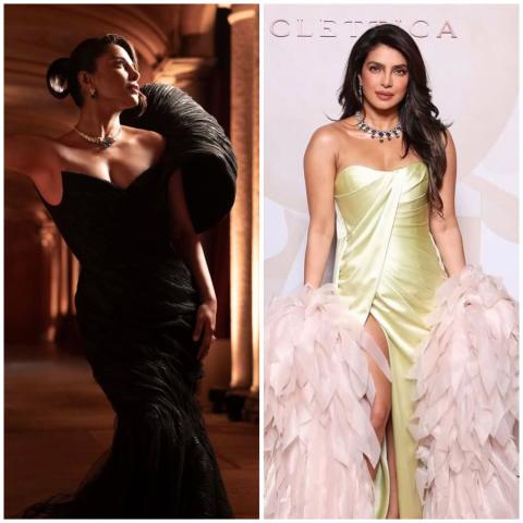 بريانكا شوبرا باطلالات راقية بتوقيع مصمميين لبنانيين