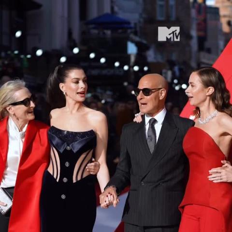 اطلالات آن هاثاواي وميريل ستريب واميلي بلانت في لندن