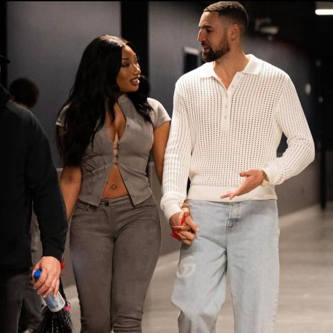 ميغان ثي ستاليون وكلاي طومبسون - صورة من إنستغرام