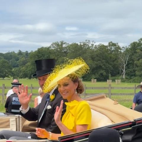 كيت ميدلتون تتألق بفستان روكساندا للمرة الثالثة في سباقات Royal Ascot