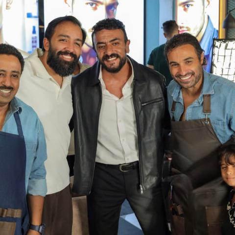أحمد العوضي من تصوير فيلم الفيل عالدرفيل