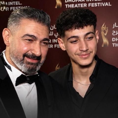 ياسر جلال وابنه