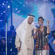 هشام جمال خلال أدائه فستانك الأبيض بحفل الجسمي بالساحل الشمالي 