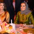 إطلالات لماعة للملكة رانيا والشيخة المياسة في الدوحة - الصورة من ©️ Royal Hashemite Court