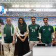 الأميرة ريما بنت بندر و الأمير عبدالعزيز بن تركي الفيصل يدعمان المنتخب السعودي