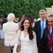 الأميرة جليلة بنت علي بفستان أبيض أنيق ولمسات باستيلية 