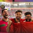 محبي المنتخب المغربي "أسود الأطلس" يحتفلون رغم الخسارة