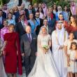 الملكة رانيا بفستان أحمر من روكساندا في زفاف الأميرة سارة بنت فيصل