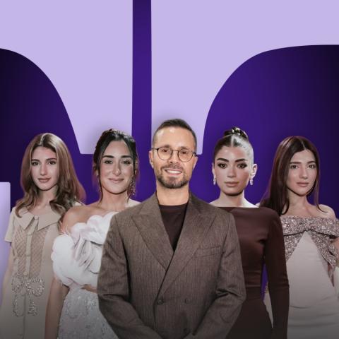 المشاهير ونجمات السوشال ميديا  في عرض رامي قاضي بدبي