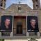 صور الراحل طوني صوايا على جدران كنيسة المخلص للروم الكاثوليك في لبنان 