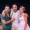 نادين تحسين بيك و إياد عيسى مع الممثل يوشع محمود - صورة من إنستقرام